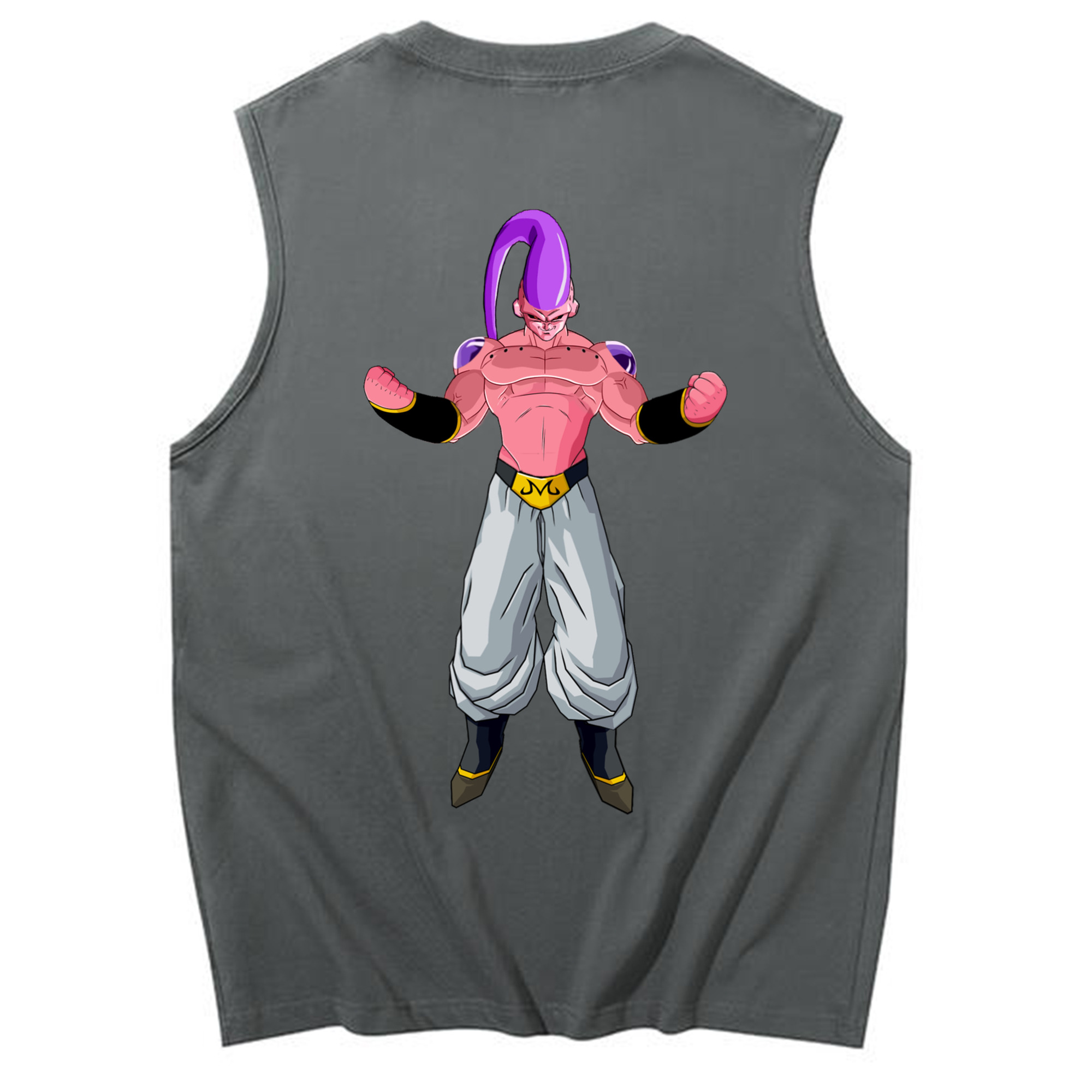 （画像用） ドラゴンボール 魔人ブウ DRAGON BALL Majin Buu コットン100％タンクトップ（背面プリント）